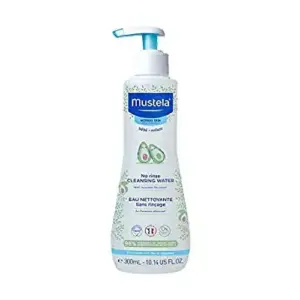 Mustela Baby Cleansing Water | No-Rinse Micellar Water | with Natural Avocado and Aloe Vera | for Baby's Face | Body and Diaper