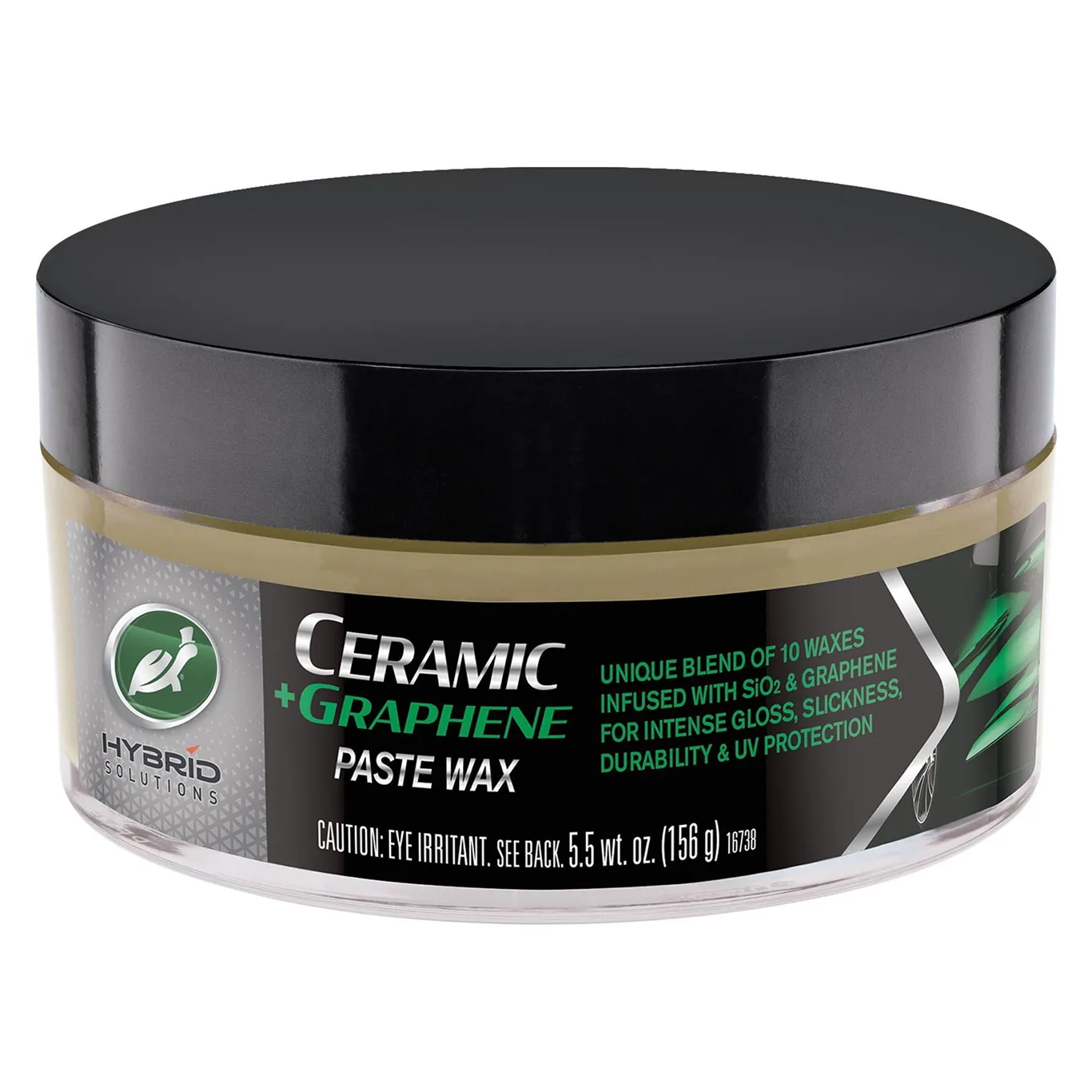 Turtle Wax 53737 Hybrid Solutions Ceramic Patent-Pending Graphene Paste Wax (5.5 Ounce) | Black