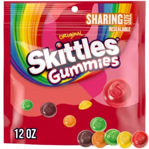 Skittles Gummies Original Gummy Candy | Sharing Size | 12 Ounce Bag | Single | 12ONZ
