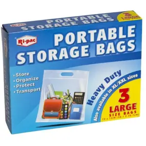 Ri-Pac 27803T Portable Storage Bag | Clear