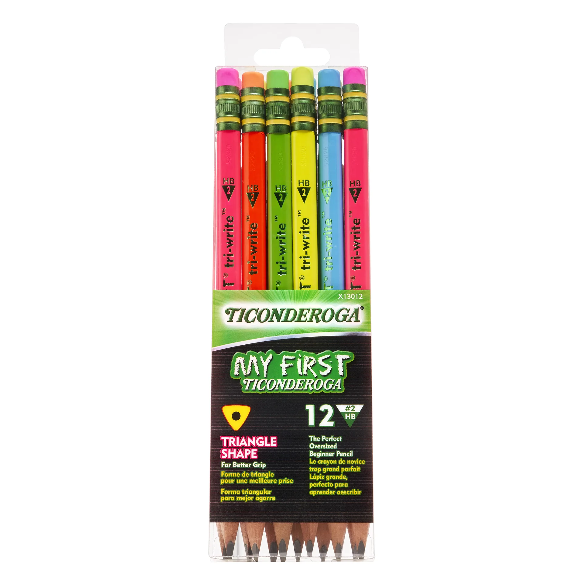 Ticonderoga My First Triwrite Neon #2 Pencil (x13012) 12ct | 12