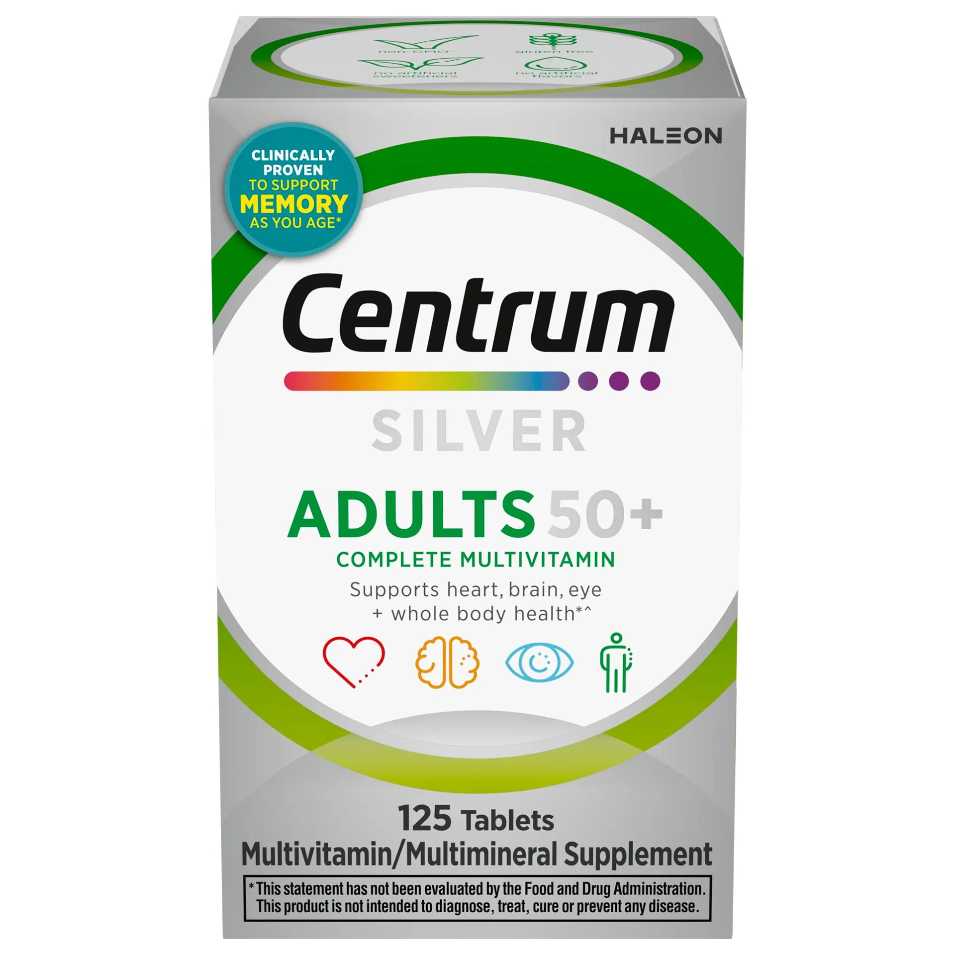 Centrum Silver Adults 50 Plus Multivitamin With Vitamin C | D and E | 125 Count