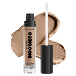 Wet n Wild Mega Last Incognito All-Day Full Coverage Concealer Makeup | Medium Golden | Single