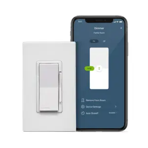 Leviton Decora Smart Dimmer Switch | Wi-Fi 2nd Gen | Neutral Wire Required | Works with Matter | My Leviton | Alexa | Google Assistant | Apple Home/Siri and Wired or Wire-Free 3-Way | D26HD-2RW | White