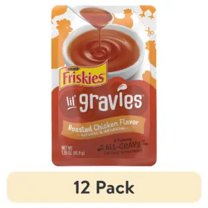 Purina Friskies Lil Gravies Roasted Chicken Flavor Gravy | Wet Cat Food | 1.55 Ounce. Pouch