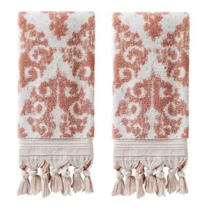 SKL Home Mirage Fringe Hand Towel (2-Pack) | Blush