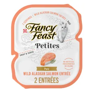 Purina Fancy Feast Petites Wild Alaskan Salmon Entree Gourmet Wet Cat Food Pate | 1