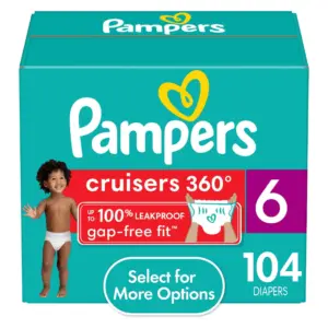 Pampers Cruisers 360 Diapers Size 6 | 104 Count (Select for More Options)