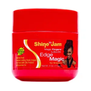 Ampro Shine 'n Jam Magic Fingers Edge Magic Gel | Frizz Control | 4 Ounce. | Female