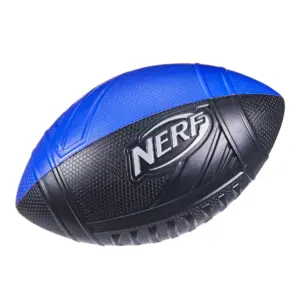 Nerf Pro Grip Classic Foam Football | Easy to Catch & Throw | Indoor Outdoor | Nerf Pro Grip Classic Foam Football Blue