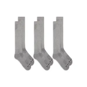 Dr. Scholl's Men's Big & Tall Work Compression Over the Calf Socks 3 Pack | 13 | 15 | Gray