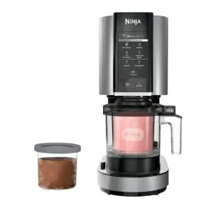 Ninja CREAMi Ice Cream Maker 7 Preset Programs (White) (Premium Edition)