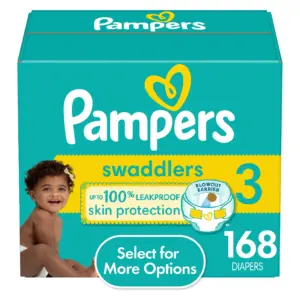 Pampers Swaddlers Baby Diapers Size 3 | 168 Count (Select for More Options)