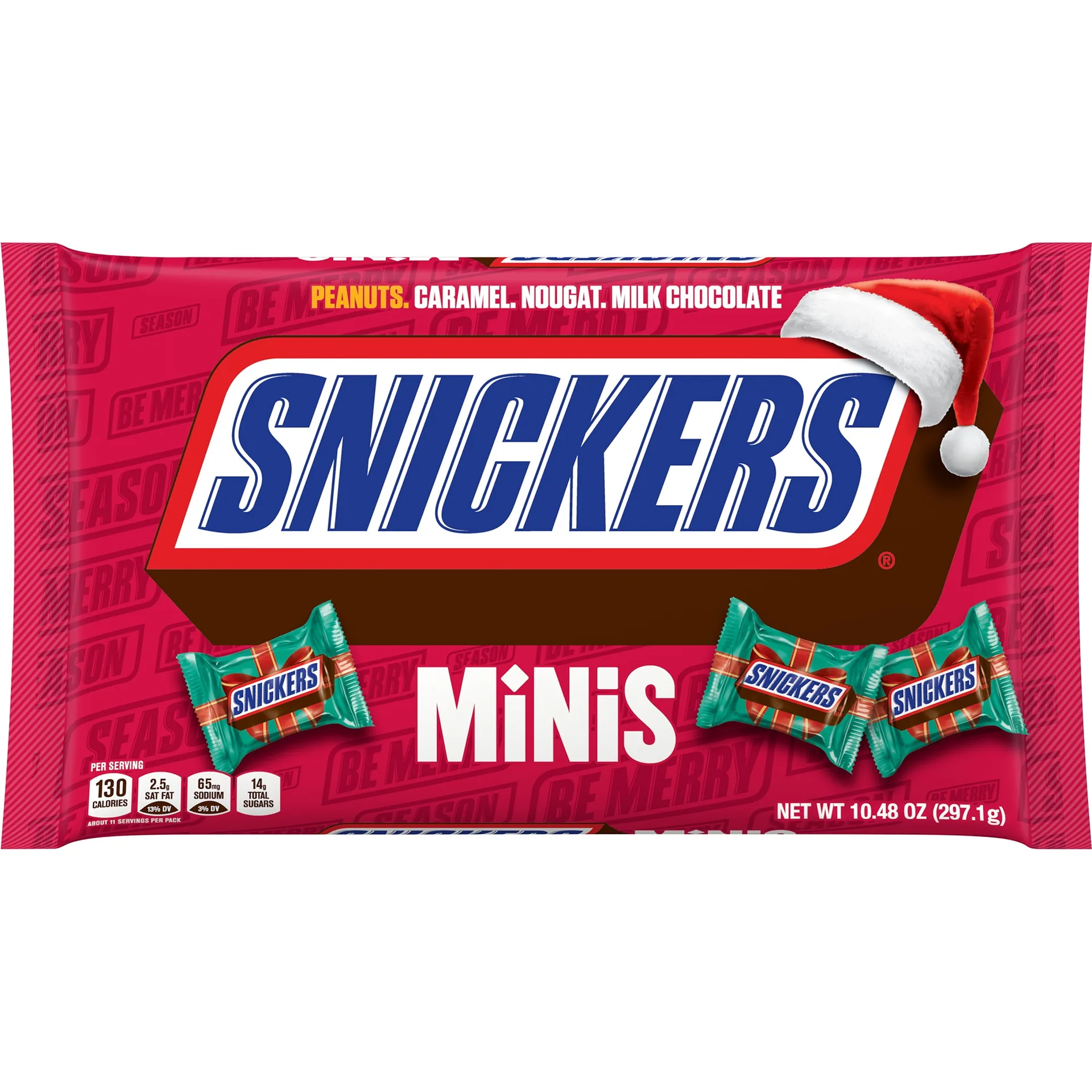 Snickers Minis Chocolate Christmas Candy Bars | Holiday Bag | 10.48 Ounce