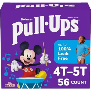 Pull-Ups Boys' Potty Training Pants | 4T-5T (38-50 lbs) | 56 Count