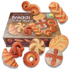 Yellow Door Sensory Play Stones | Breads of the World | Set of 8