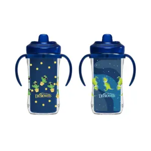 Dr. Brown’s Milestones Hard Spout Insulated Sippy Cup with Handles | Blue | 10oz | 2pk | 12m+