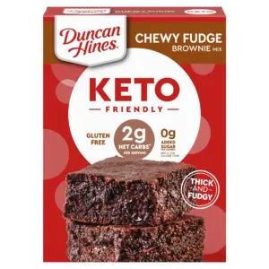 Duncan Hines Keto Friendly Chewy Fudge Brownie Mix | 10 Ounce. | Single