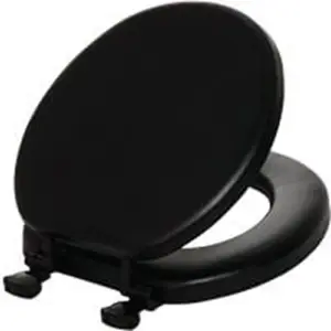 Bemis 4006560 Round Black Soft Toilet Seat