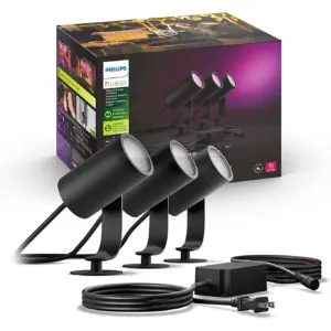 Philips Hue Lily White and Color Outdoor Spot Light Base kit