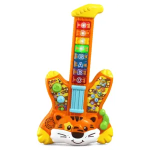 VTech Zoo Jamz Tiger Rock Guitar Musical Instrument Toy for Toddlers | 18-48 Months