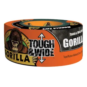 Gorilla Tape Tough and Wide | Black Tape | 2.88 x 25 yd | Single