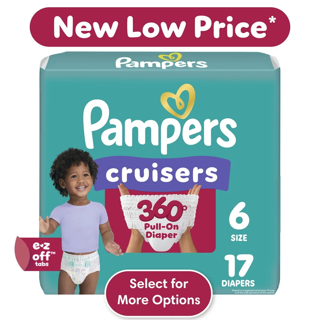 Pampers Cruisers 360 Diapers Size 6 | 17 Count (Select for More Options)