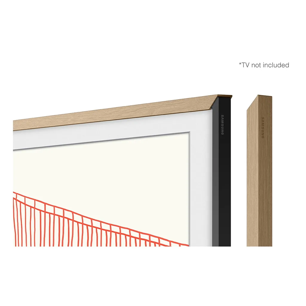 Samsung Customizable Bezel for Samsung The Frame 55 (Modern Teak) (Premium Edition)