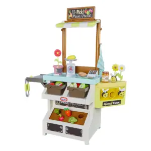 Little Tikes 3-Inch-1 Garden to Table Market Kitchen Playset | Multi-Color | for Ages 3+ | Multicolor