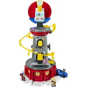 Paw Patrol | Mighty Lookout Tower with 4 Exclusive Bonus Action Figures | Toy Car | Lights & Sounds | Kids Toys for Ages 3 & up