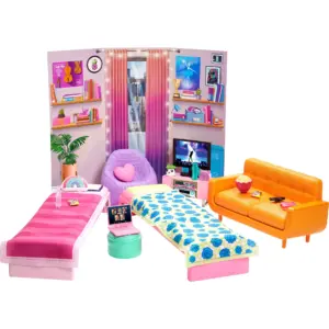 Barbie: Big City | Big Dreams Dorm Room Playset with Furniture and Accessories | 3 to 7 Years