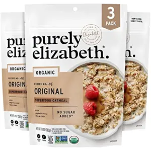 Purely Elizabeth Superfood Oats | Original | Amaranth | Quinoa Flakes | Flax Seeds | Chia Seeds,Gluten-Free | Non-Gmo | 10Oz (3 Ct.)