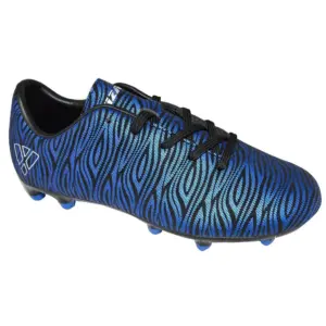 Vizari Kids Teramo Firm Ground Soccer Cleats for Boys & Girls for Firm & Hard Surfaces | Blue / Black | LITTLE KID | 2 | Blue Black