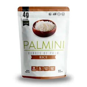 Palmini Rice | Low-Carb | Low-Calorie Hearts of Palm Rice | Keto | Gluten Free | Vegan | Non-GMO | As seen on Shark Tank | (12oz. Pouch | 1 Pack)