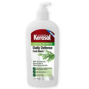 Kerasal Daily Defense Foot Wash Plus Natural Tea Tree Oil | Liquid | 12 fl Ounce