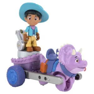 Dino Ranch Miguel & Tangos Tow Rig Vehicle | Features 5 Dino Tango Tow Rig & 3 Dino Rancher Miguel | Three Styles to Collect | Toys for Kids Featuring Your Favorite Pre-Westoric Ranchers