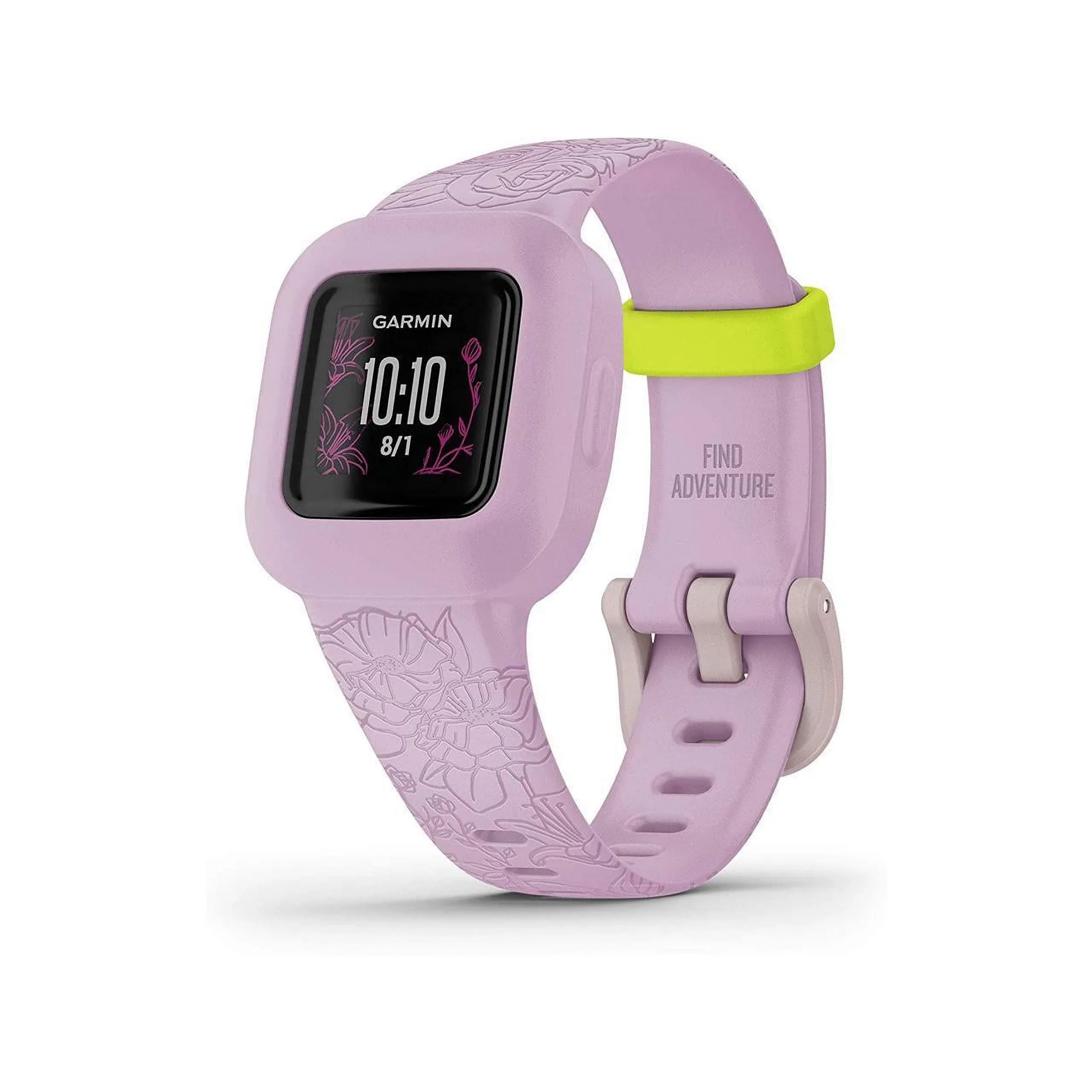 Garmin vivofit jr. 3 | Fitness Tracker for Kids | Swim-Friendly | -Lilac Floral