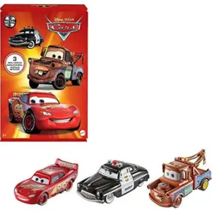 Disney / Pixar Cars Cars 3 Sheriff | Mater and Lightning McQueen Diecast 3-Pack