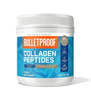 Bulletproof Vanilla Collagen Peptides Powder with MCT Oil | 14.3 Ounces | Grass-Fed Collagen Protein for Skin | Bone & Joint Support | Pasture Raised | No Added Hormones | 14.3 Ounce