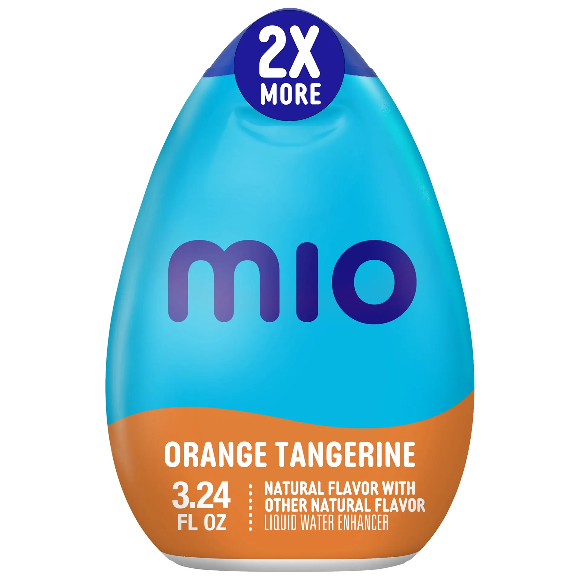 MiO Vitamins Orange Tangerine Sugar Free Water Enhancer with 2X More | 3.24 fl Ounce Big Bottle | Liquids | Orange Tangerine | Single | 3.24 fo