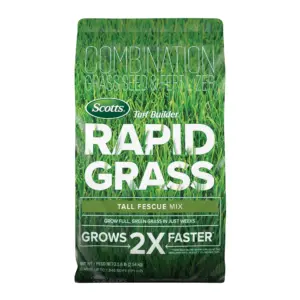 Scotts Turf Builder Rapid Grass Tall Fescue Mix | Grass Seed & Fertilizer | 5.6 lbs. | Single