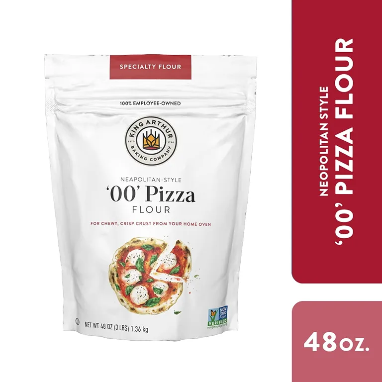 King Arthur 00 Pizza Flour | Non-GMO Project Verified | 100% American Grown Wheat | 3lb | Single