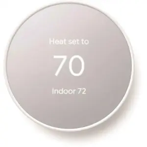 Google Steel Thermostat Wall Plate | Snow