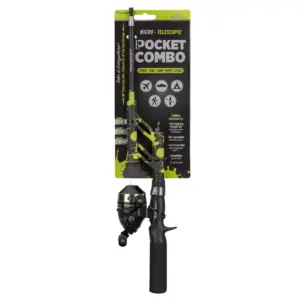 ProFISHiency Pocket Combo | Fiberglass Micro Telescopic Spincast Fishing Pole Combo