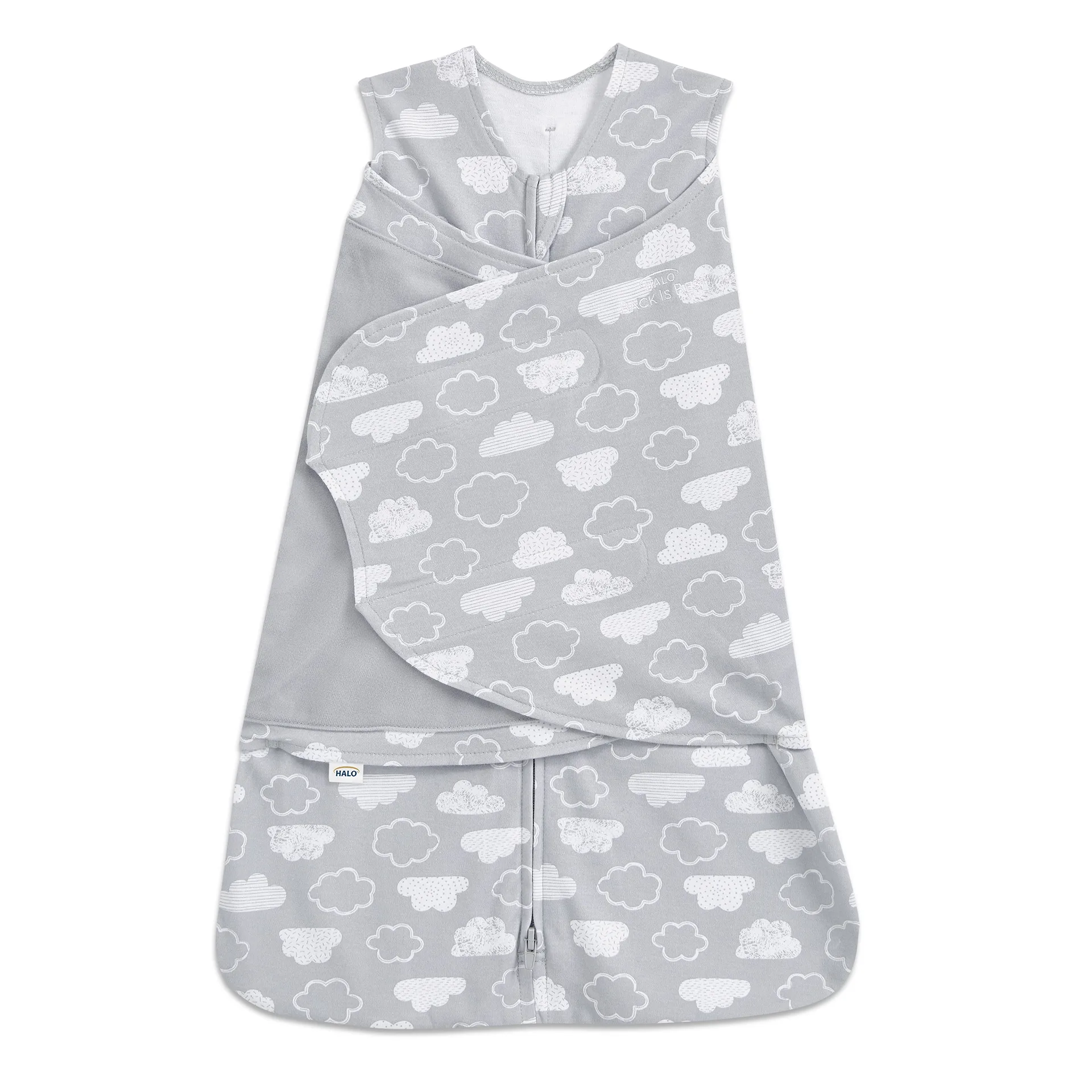 Halo Sleepsack Swaddle | 100% Cotton | Clouds | Newborn | Unisex | 0-3 Months