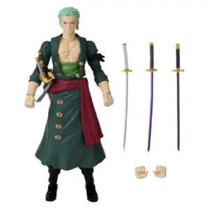 Anime Heroes One Piece Roronoa Zoro 6.5 Action Figure (Premium Edition)