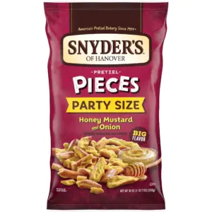 Snyder's of Hanover Honey Mustard and Onion Flavored Pretzel Pieces | 18 Ounce | Single