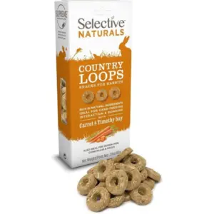 Supreme Pet Foods Selective Naturals Country Loops | Healthy & Delicious Rabbit Guinea Pig Treats