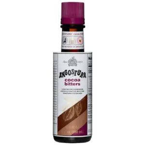 Angostura Cocoa Bitters | Cocktail Bitters for Professional & Home Mixologists | Kosher Certified | Sodium Free | 4 FL Ounce | Single