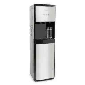 Bottom Loading Water Cooler – Hot | Cold | and Room Temperature Dispenser – Stainless Steel | Holds 3 and 5 Gallon Jugs | Safety Lock – for Homes | Kitchens | Offices | Dorms